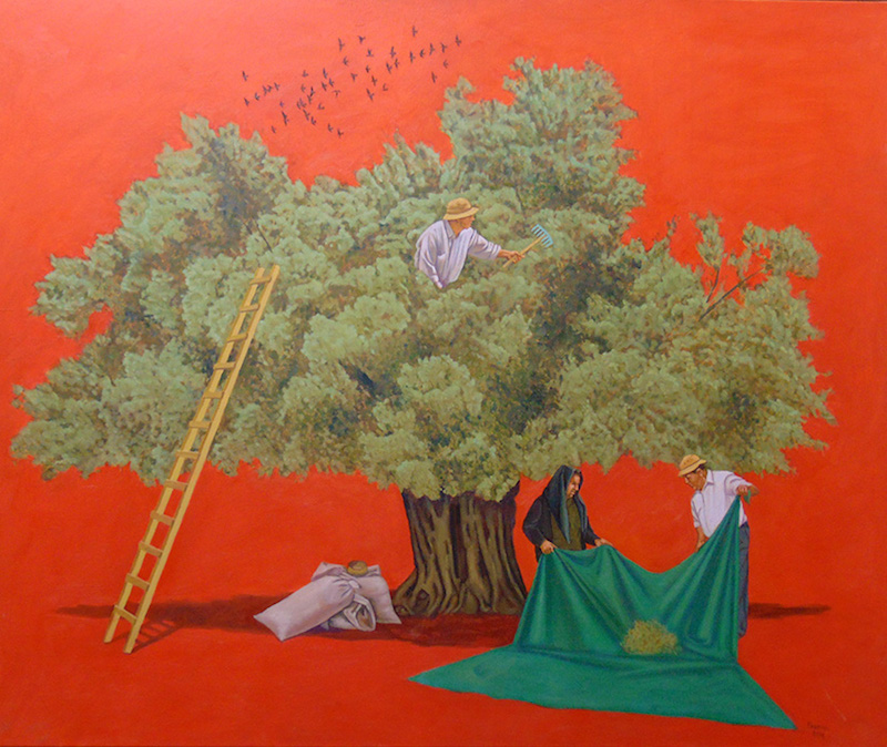 G Gavriel Picking Olives oil on canvas 100x120cm.jpg