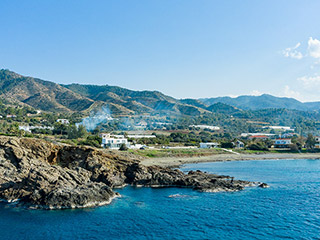 The Ayia Marina Coastline From Above