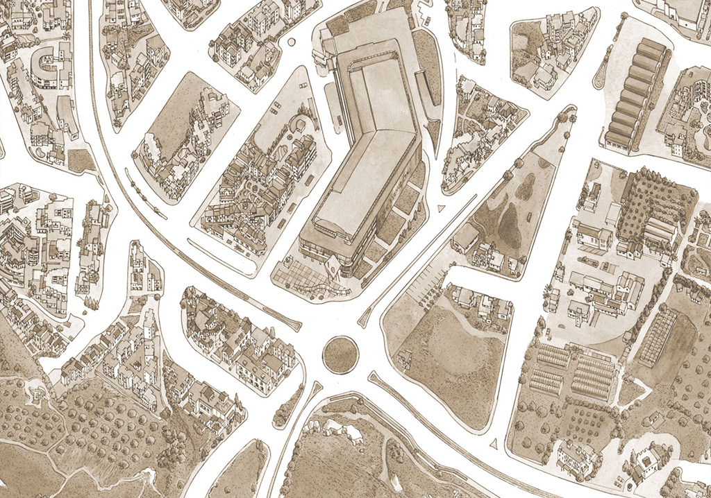 Outstanding-illustrated-maps-of-paphos 10-the-mall-brown outstanding-illustrated-maps-of-paphos_10-the-mall-brown