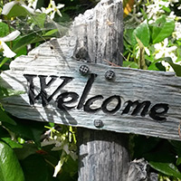 welcome sign