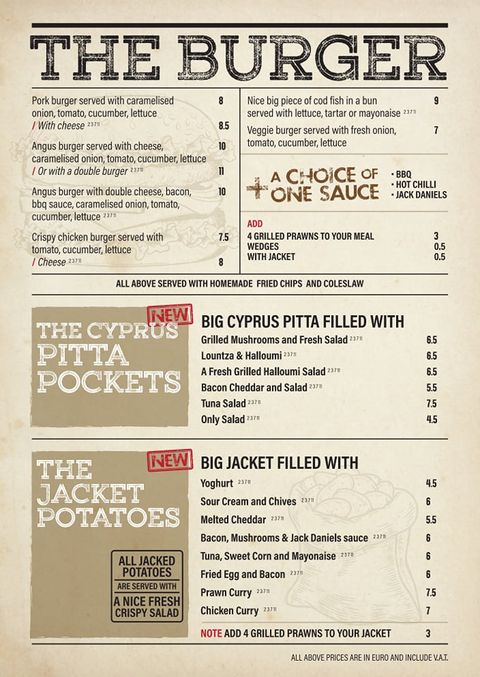 Page 2 of menu