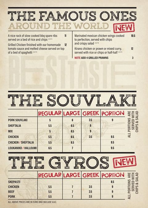 Page 3 of menu
