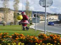 Paphos Motorway Roundabout Santa 2016