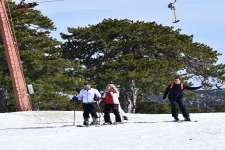 When it snows, the city comes to the slopes.