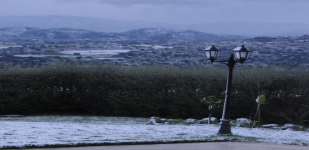 Paphos Countryside Covered In Snow