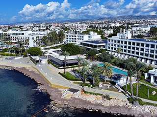 Paphos Boardwalk From The Sea