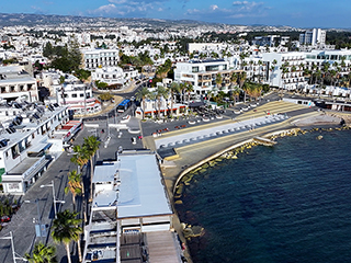 Paphos Harbour And The Sea Front