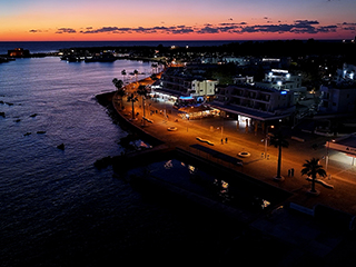 Paphos Sea Front And Harbour At Dusk