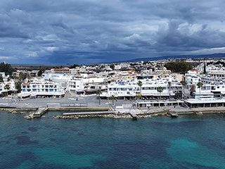 Paphos Sea Front Storm Clouds