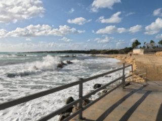 Paphos Beaches In the January Gales
